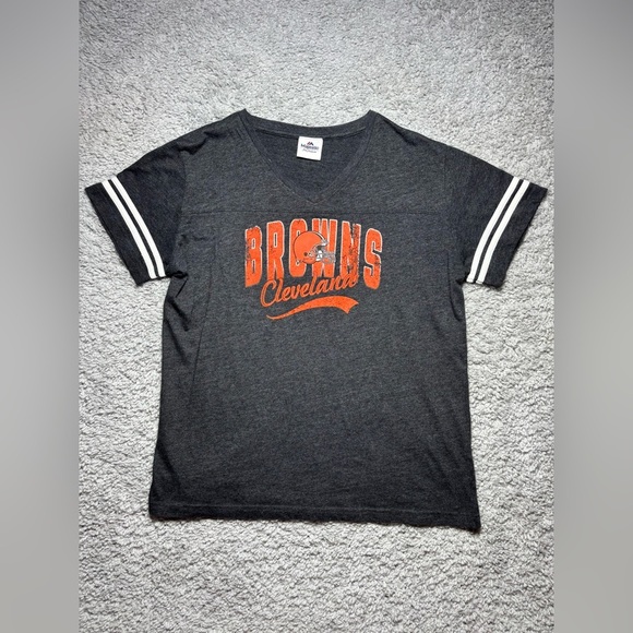 Cleveland Browns Shirt Womens Extra Large Short Sleeve NFL Football Vintage Fan - Picture 2 of 4